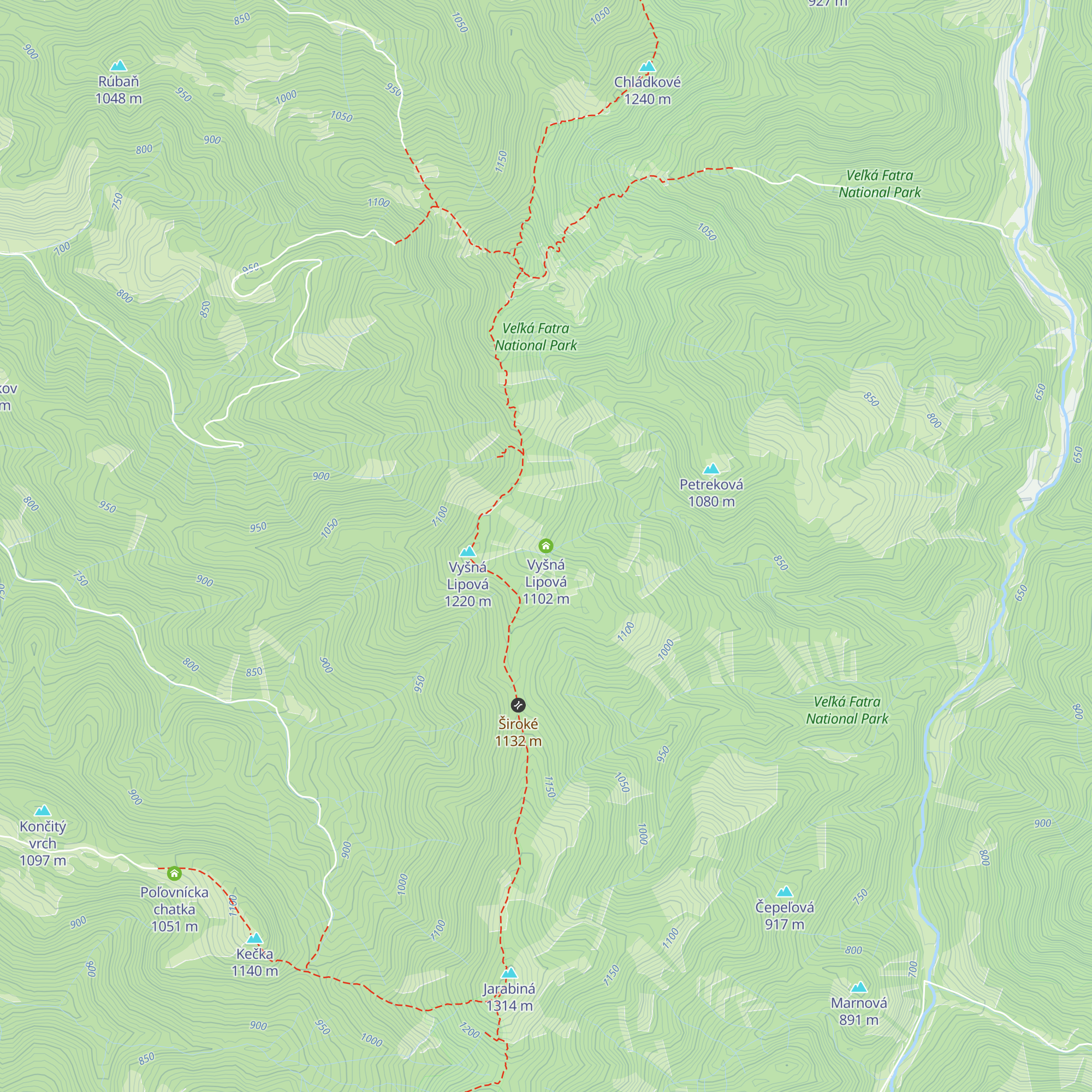 Vyšná Lipová map