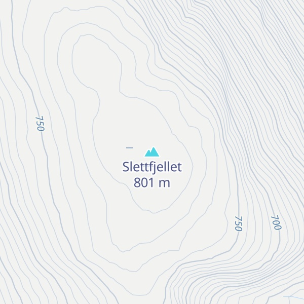 Map of Slettfjellet