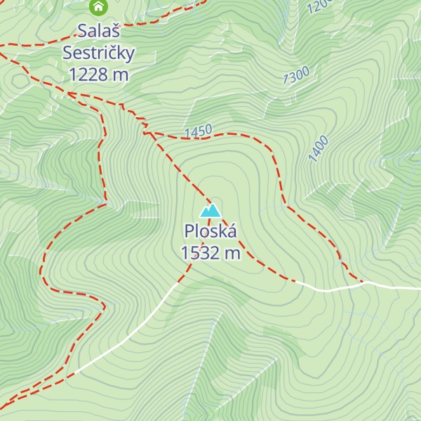 Map of Ploská