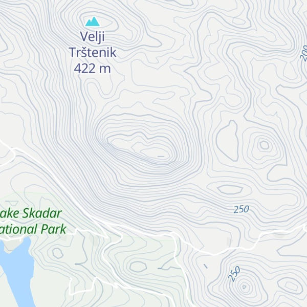 Map of Velji Vezac
