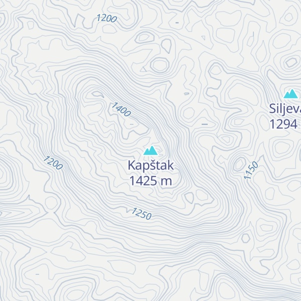 Map of Kapštak