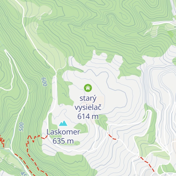 Map of starý vysielač