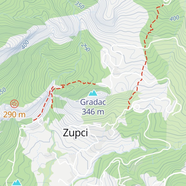 Map of Gradac