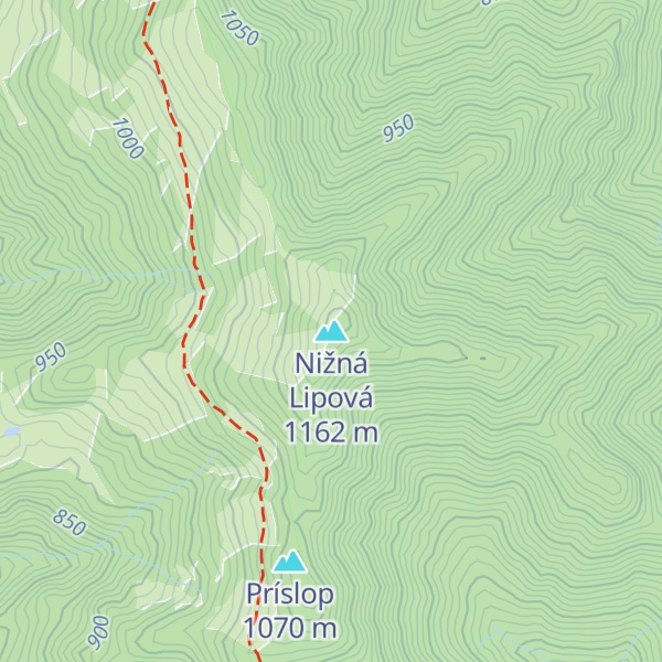 Map of Nižná Lipová