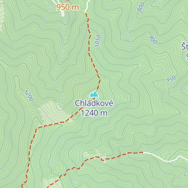 Map of Chládkové