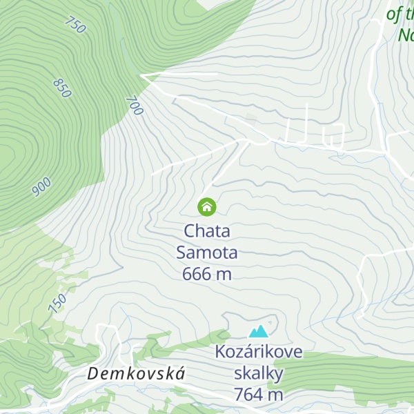 Map of Chata Samota