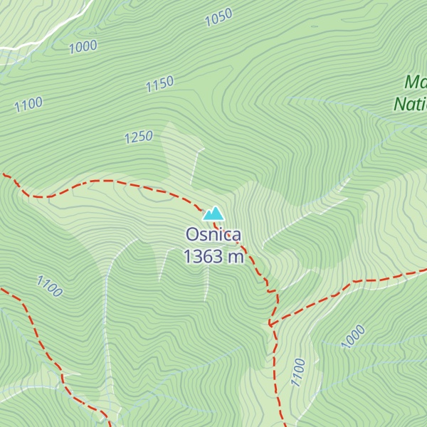 Map of Osnica