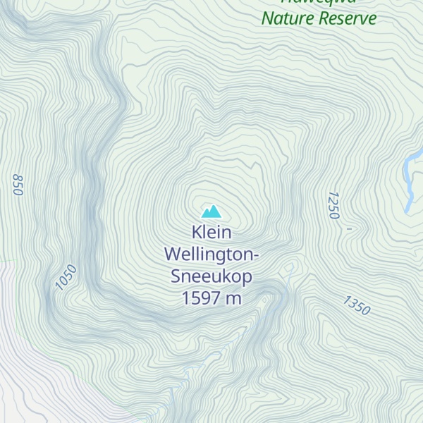 Map of Klein Wellington-Sneeukop