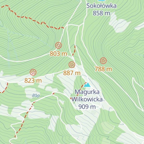 Map of Chata Na Magurce