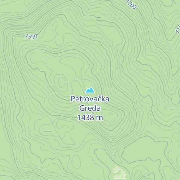 Map of Petrovačka Greda