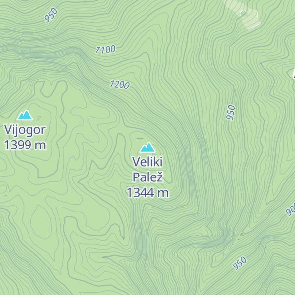 Map of Veliki Palež