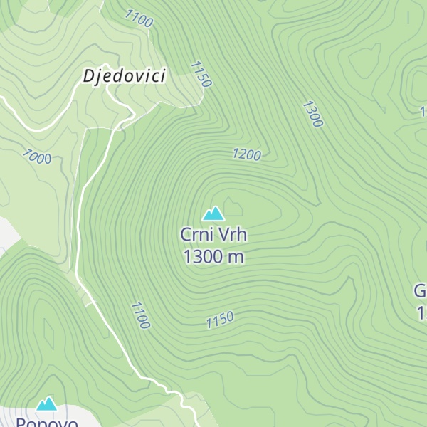 Map of Crni Vrh