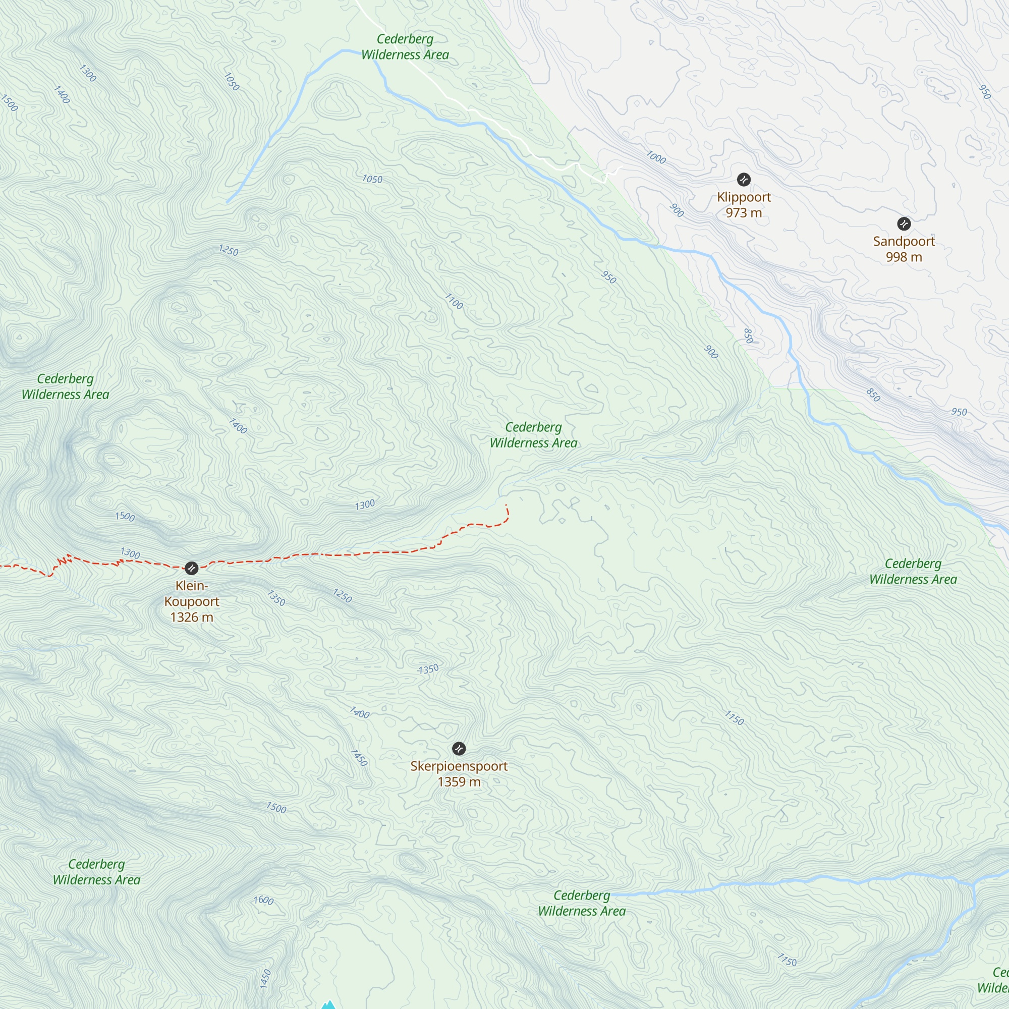 Boontjieskloof Hut map