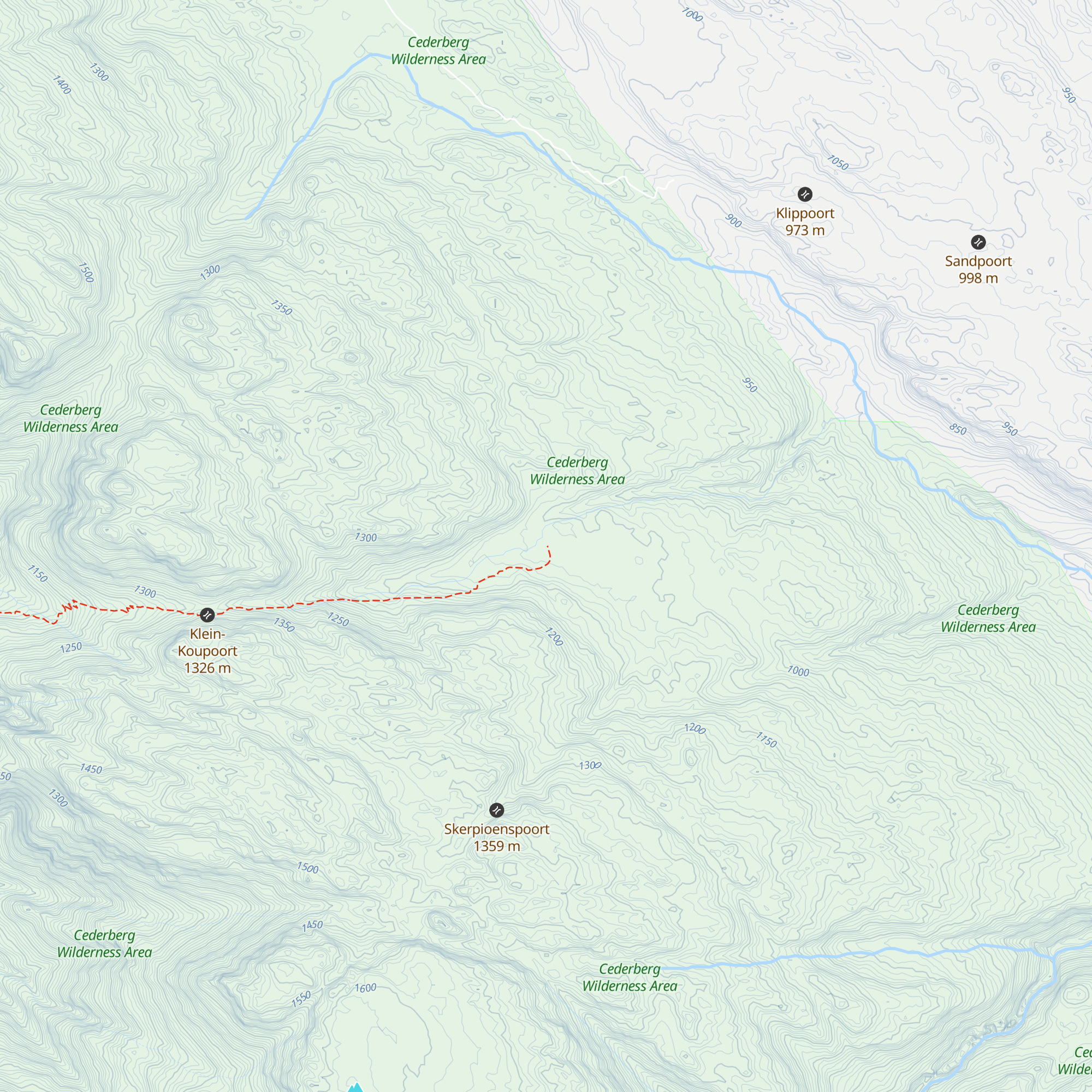 Boontjieskloof Hut map