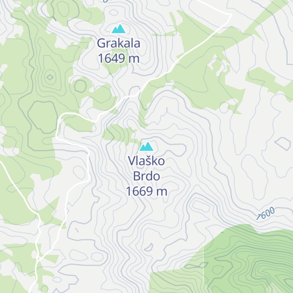 Map of Vlaško Brdo