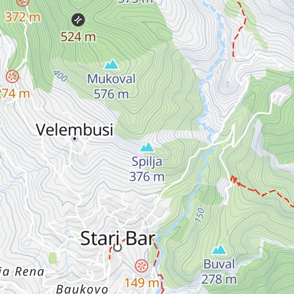 Map of Spilja