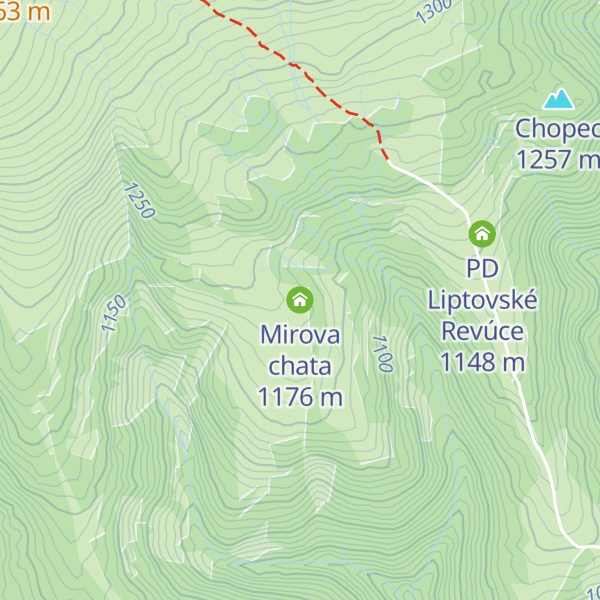 Map of Mirova chata