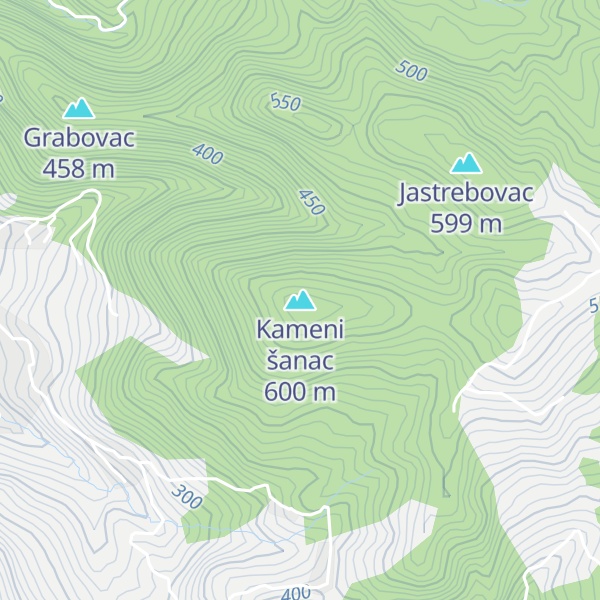 Map of Kameni šanac