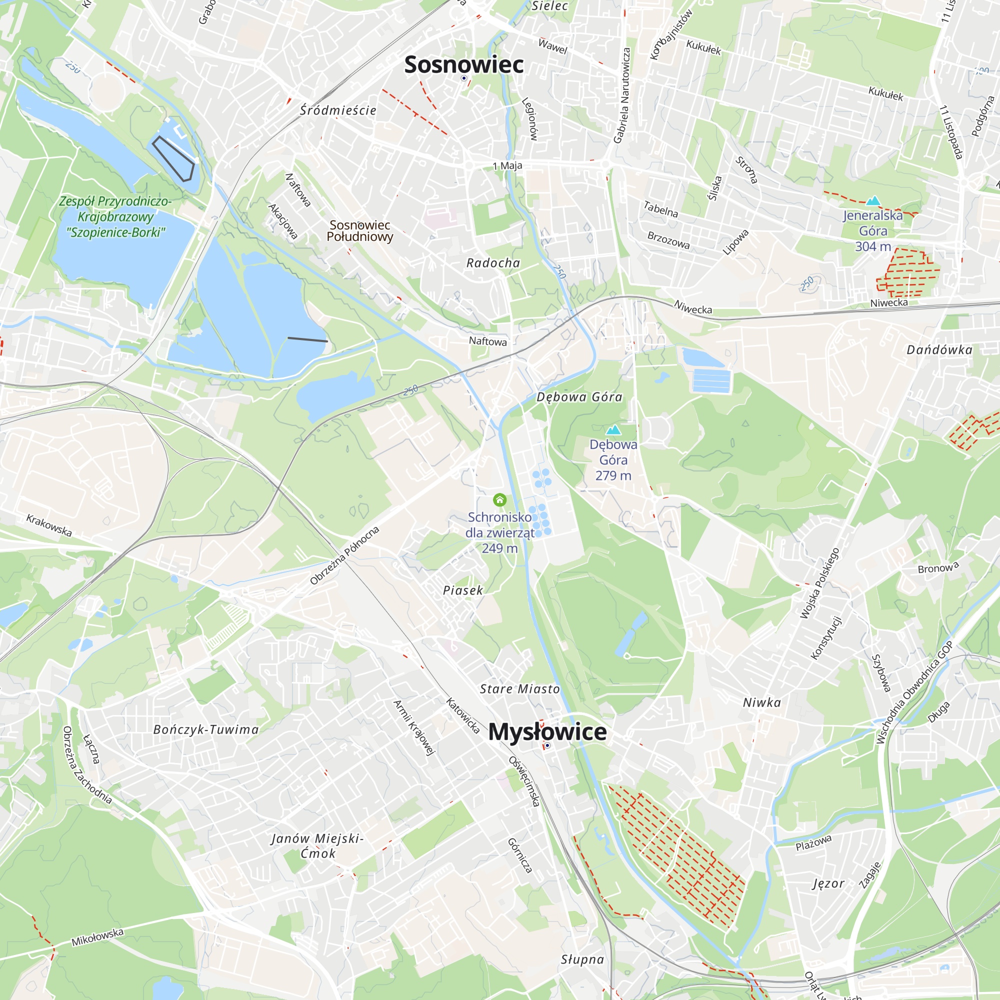 Schronisko dla zwierząt map