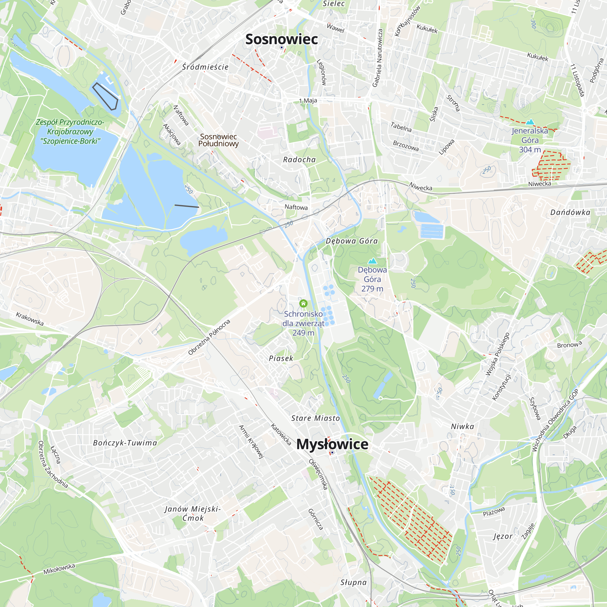 Schronisko dla zwierząt map
