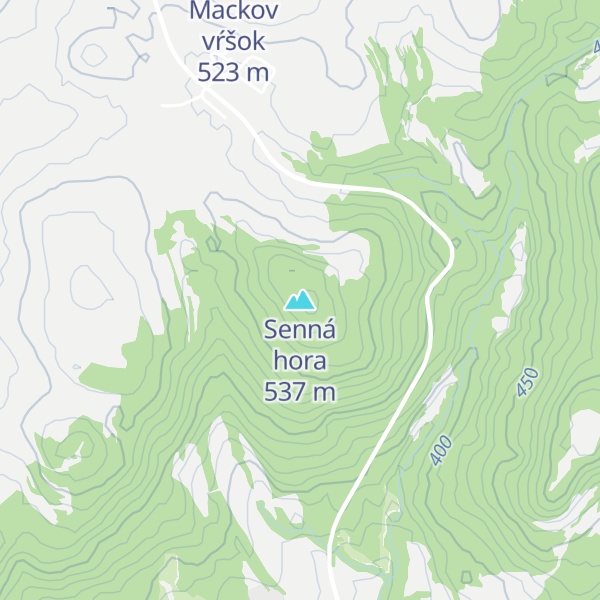 Map of Senná hora