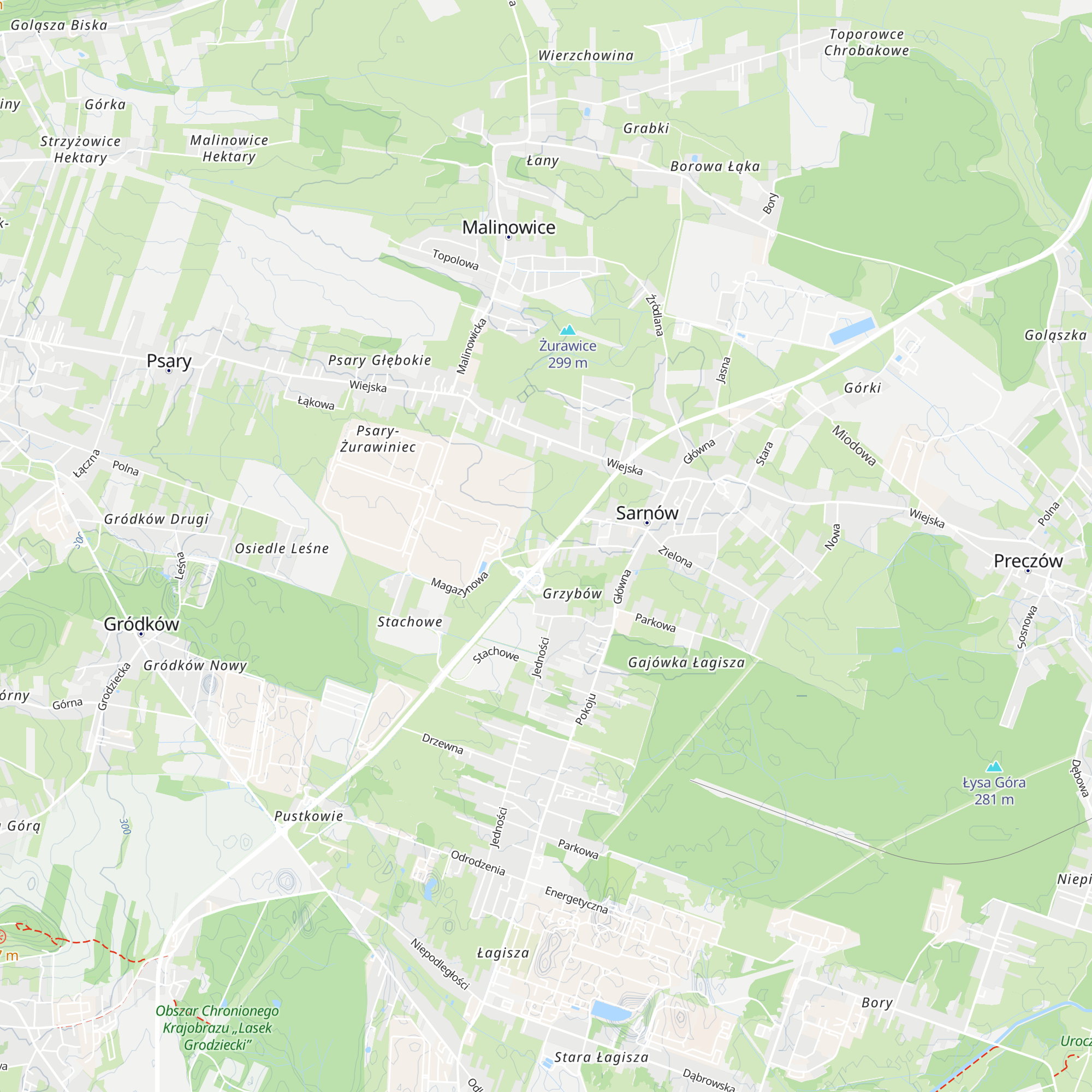 Chata z Zalipia map