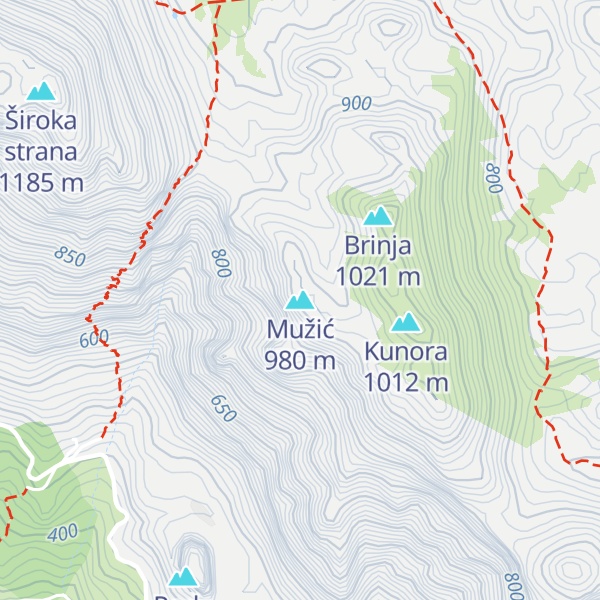 Map of Mužić