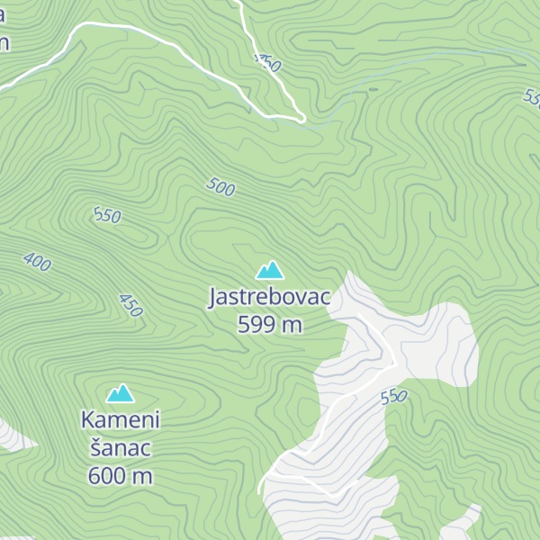 Map of Jastrebovac