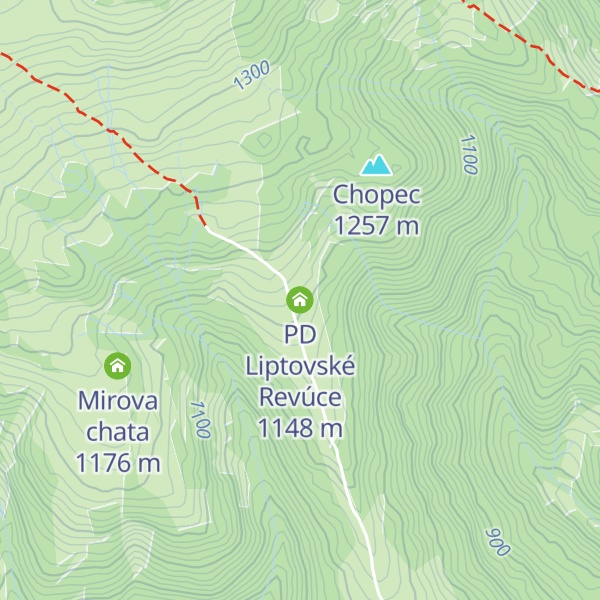 Map of PD Liptovské Revúce
