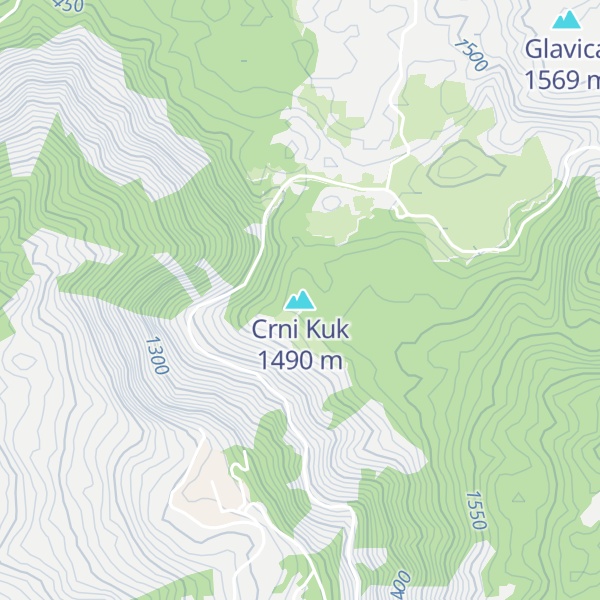 Map of Crni Kuk