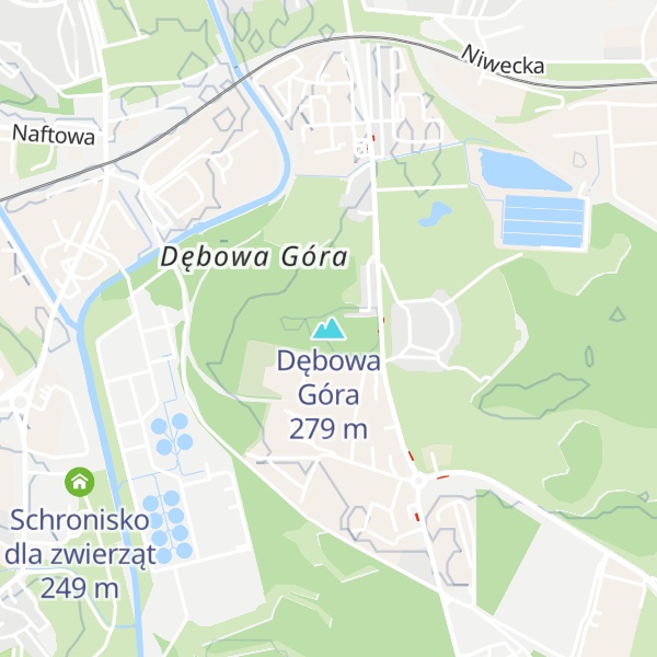 Map of Dębowa Góra