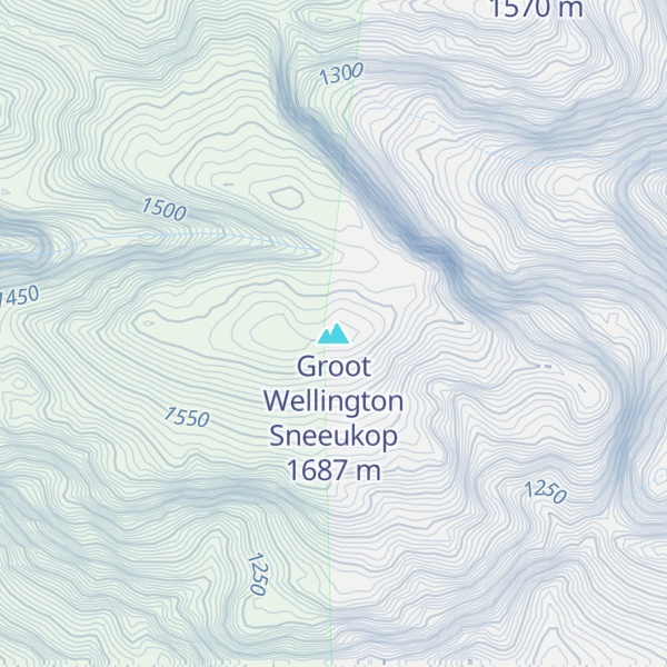 Map of Groot Wellington Sneeukop