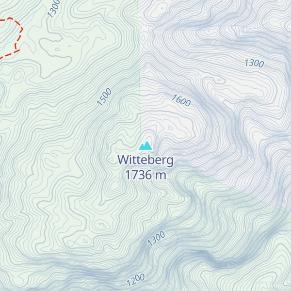 Map of Witteberg