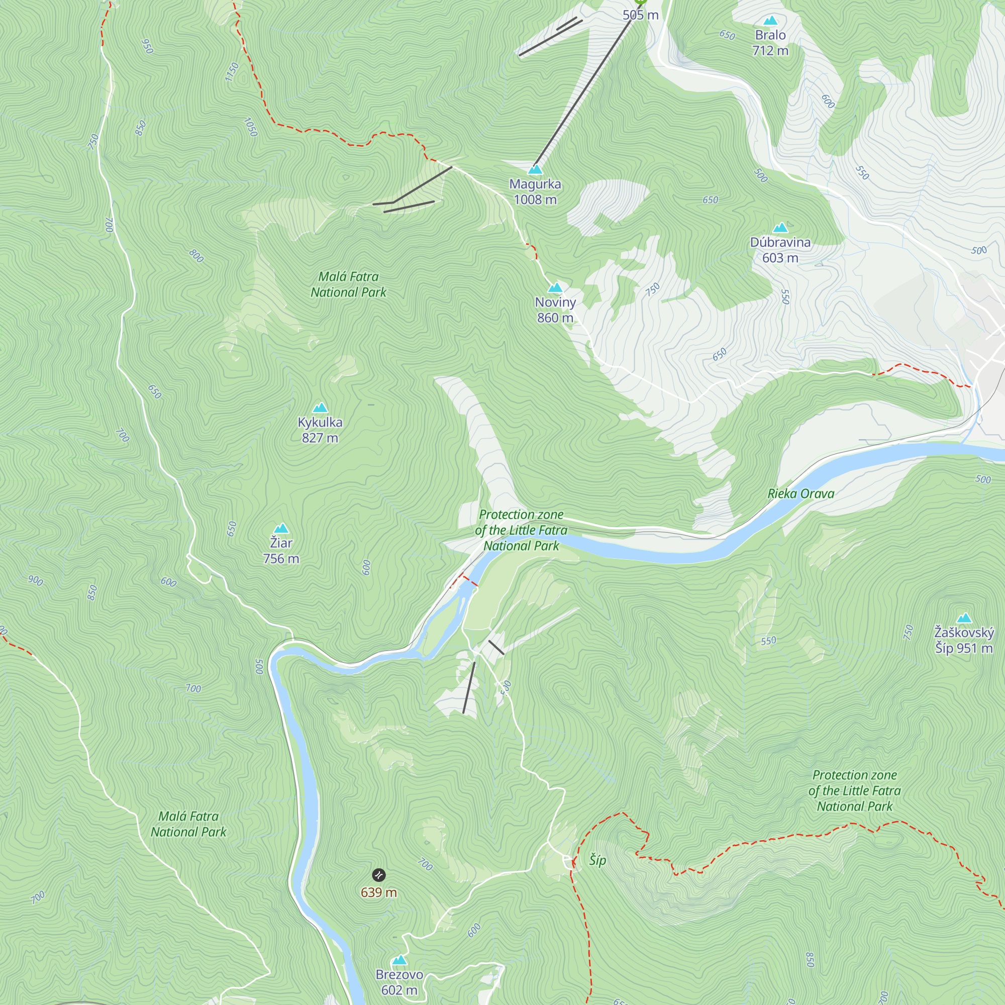 Párničan map