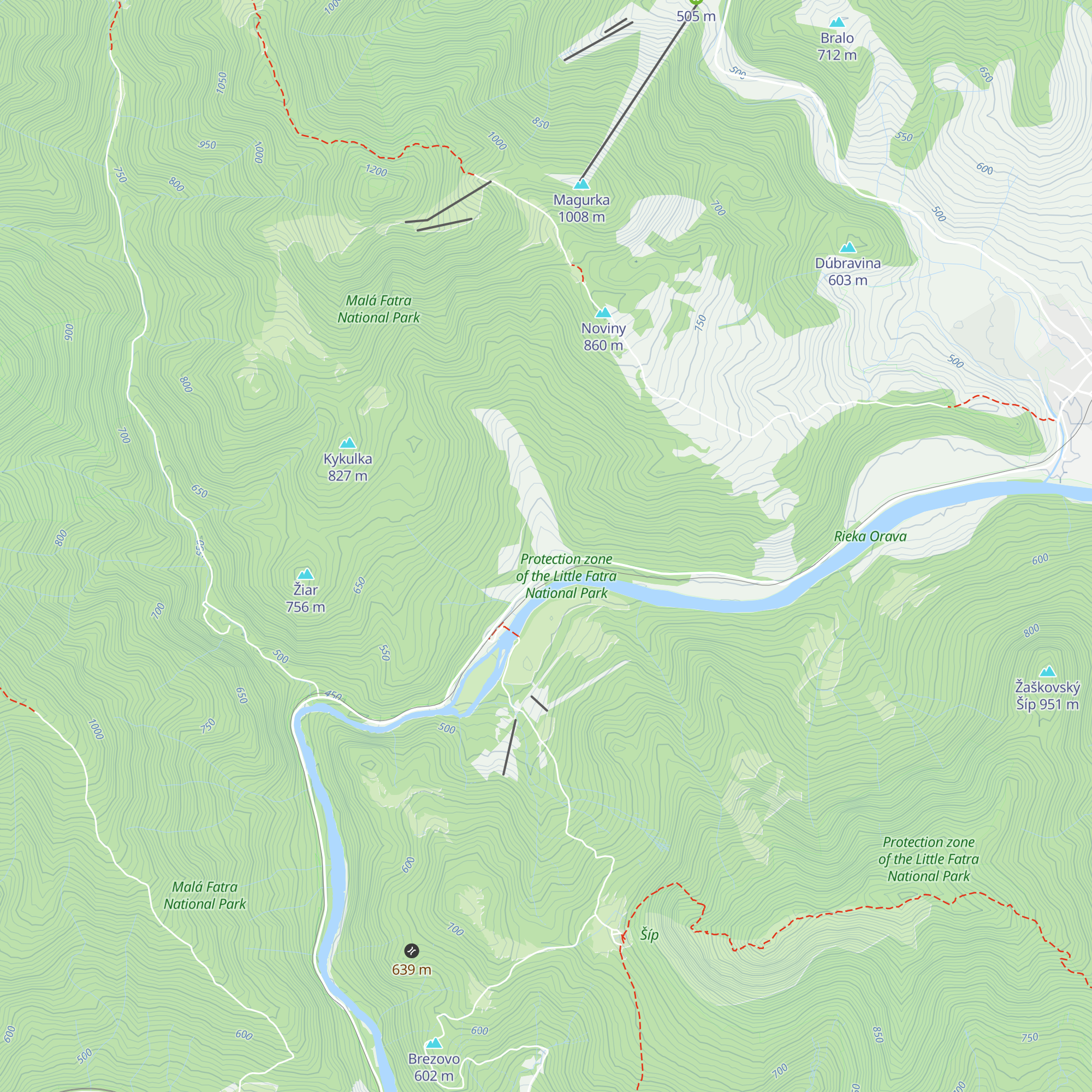 Párničan map