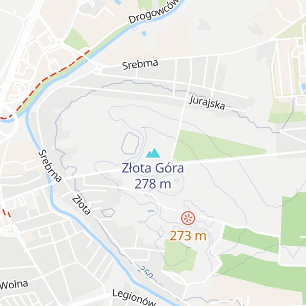 Map of Złota Góra