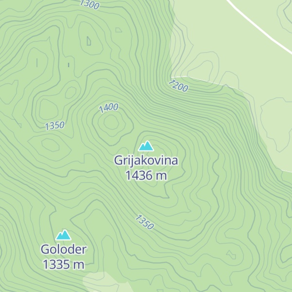 Map of Grijakovina