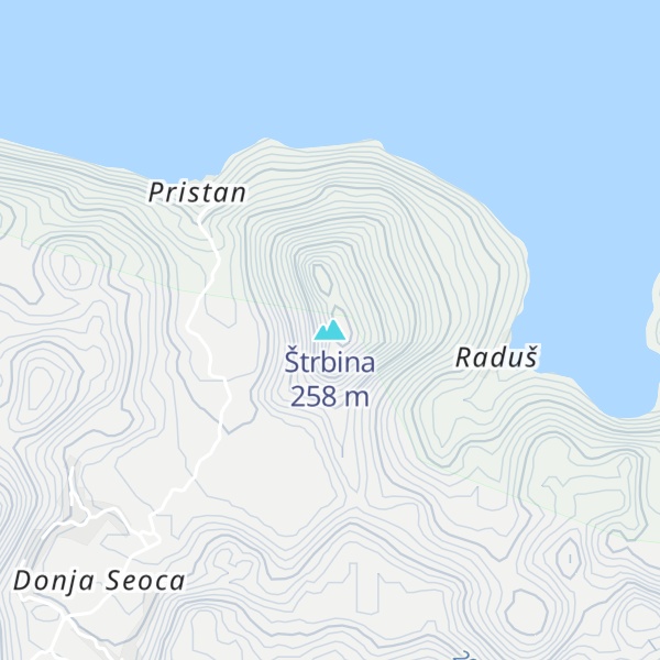 Map of Štrbina