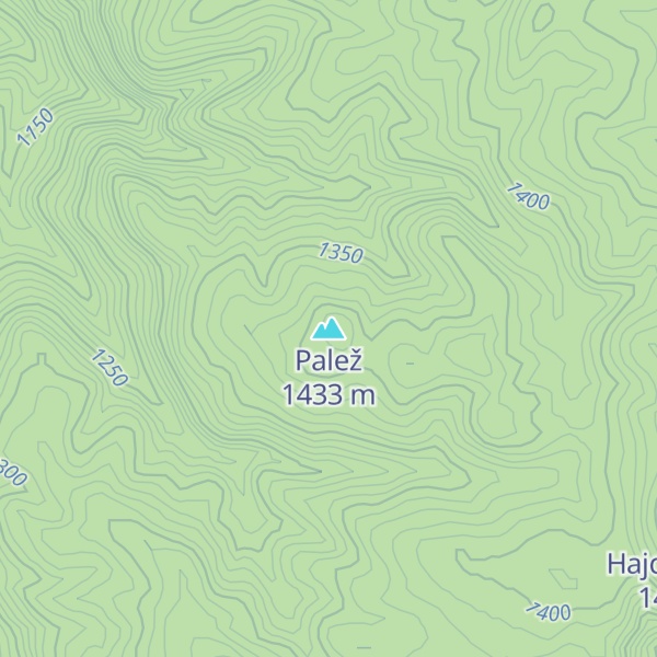 Map of Palež