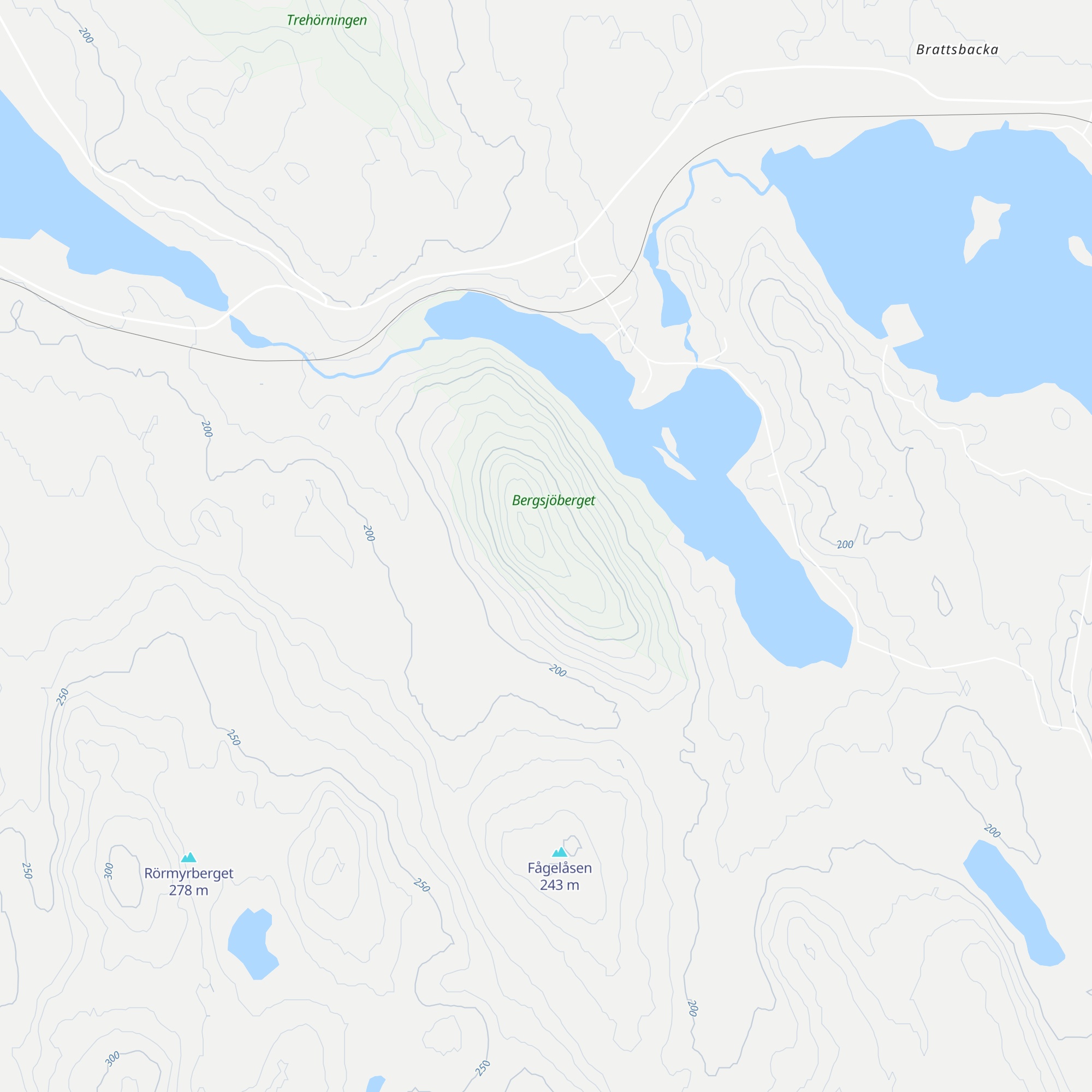 Raststuga Bergsjöberget map