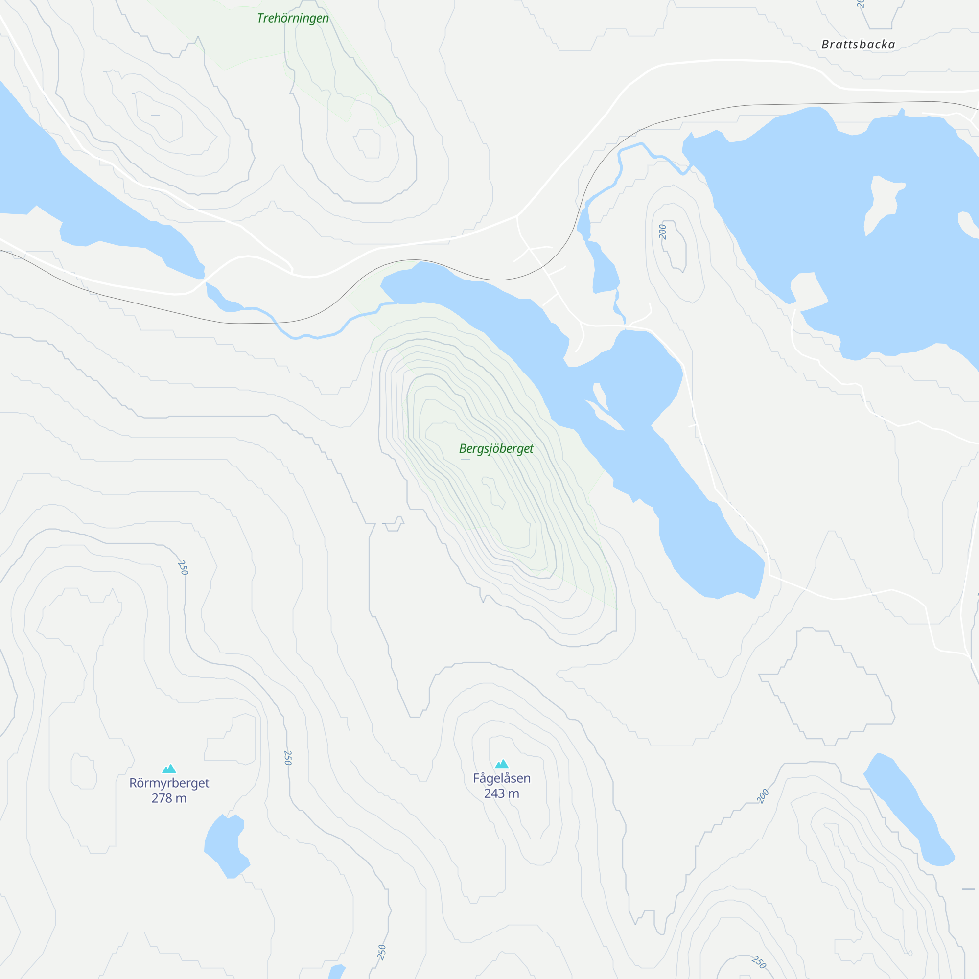 Raststuga Bergsjöberget map