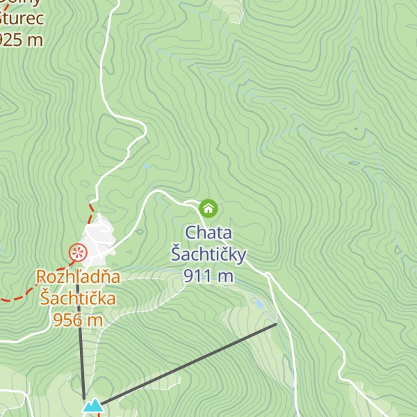 Map of Chata Šachtičky