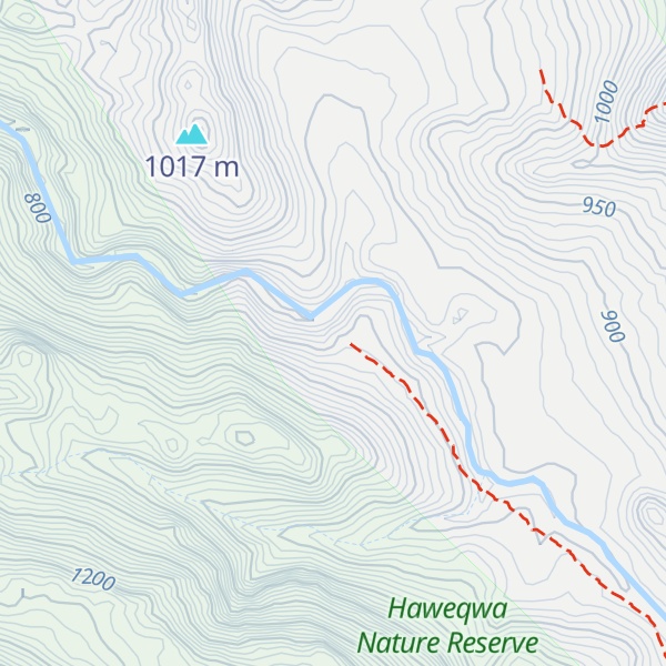 Map of Agtertafelberg Hut - MCSA