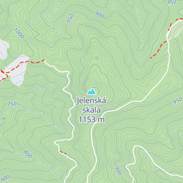 Map of Jelenská skala