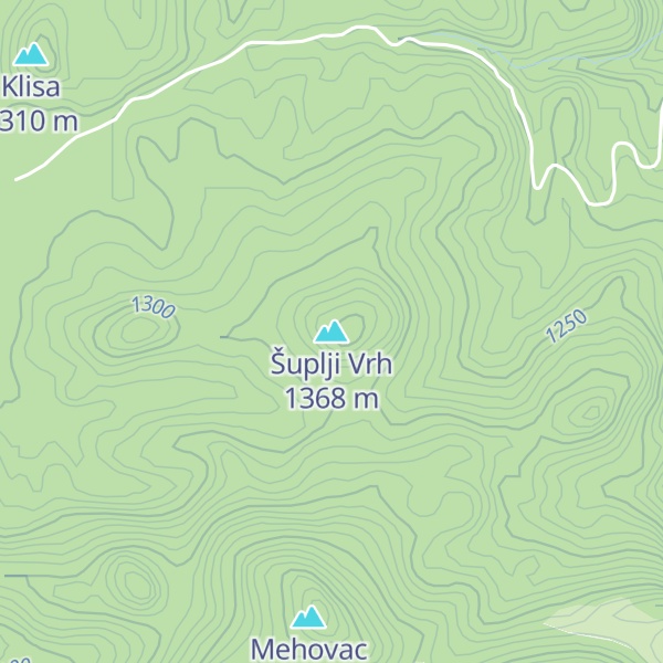 Map of Šuplji Vrh