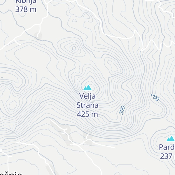 Map of Velja Strana