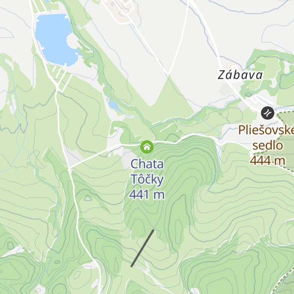 Map of Chata Tôčky