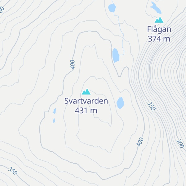 Map of Mikkelvikfjellet