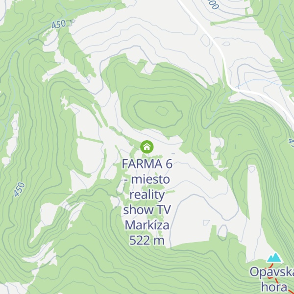 Map of FARMA 6 - miesto reality show TV Markíza