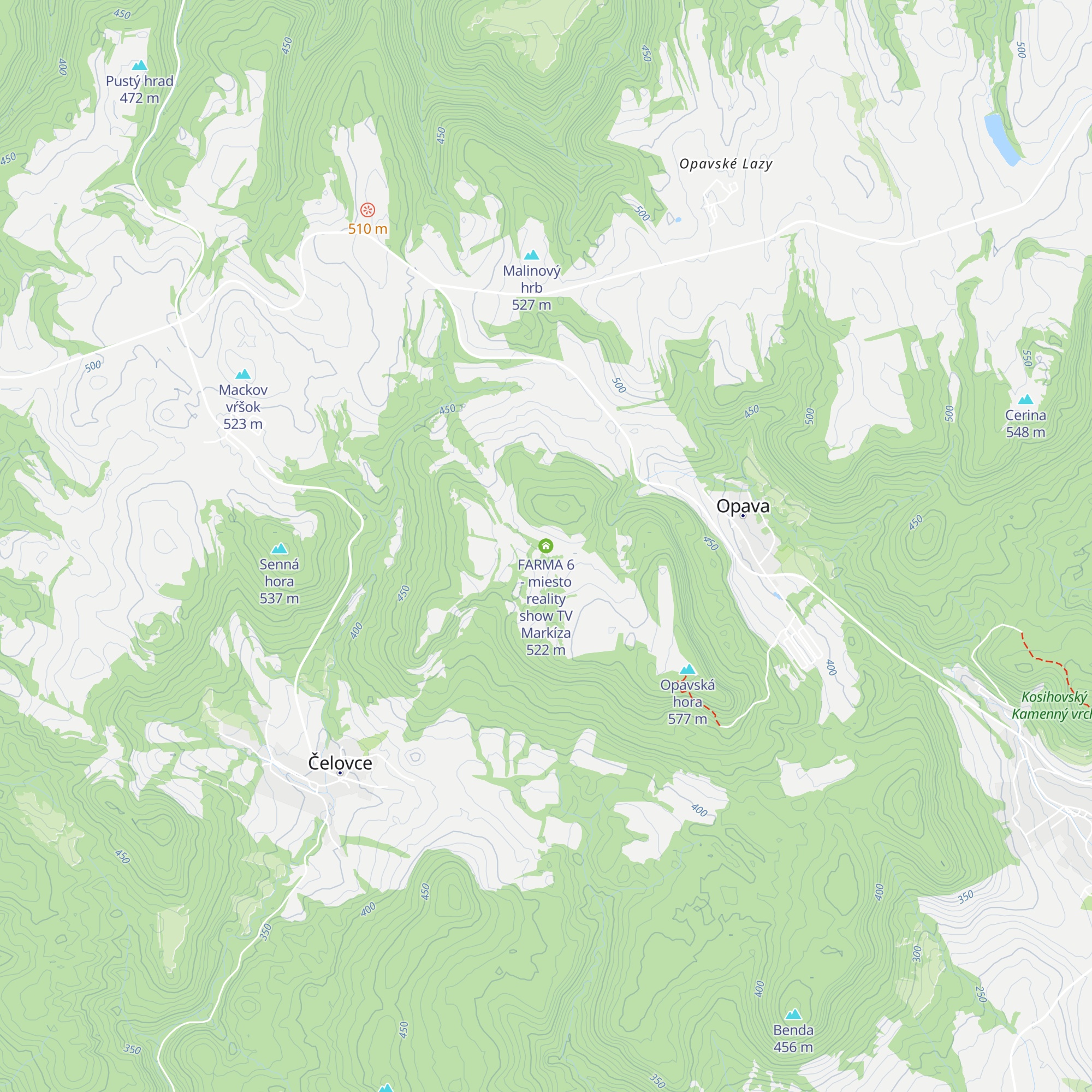 FARMA 6 - miesto reality show TV Markíza map